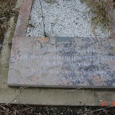 WYK Lourens Andries Stefanus, van 1934-1997