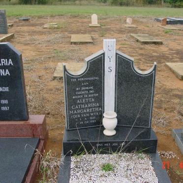 UYS Aletta Catharina Margaretha nee VAN WYK 1945-1993