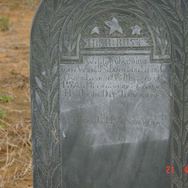 WYK Willem Jacobus, van 1882-1899