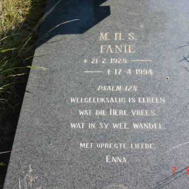 PRETORIUS M.N.S. 1928-1994