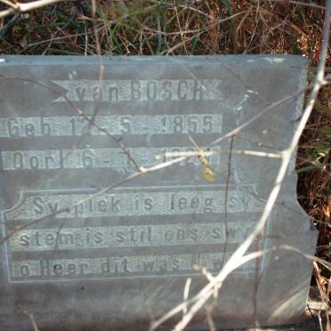 BOSCH, van 1855-1929