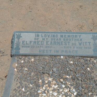 WITT Elfred Earnest, de 1853-1942
