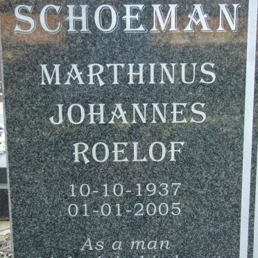 SCHOEMAN Marthinus Johannes Roelof 1937-2005