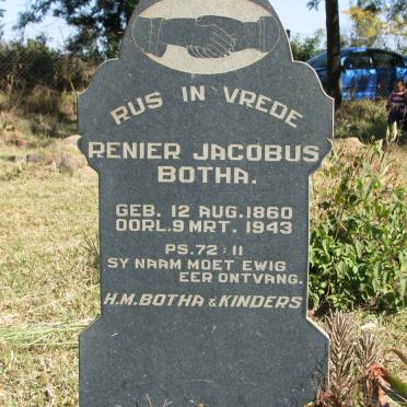 BOTHA Renier Jacobus 1860-1943