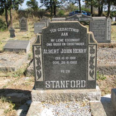 STANFORD Albert John Henry 1901-1962