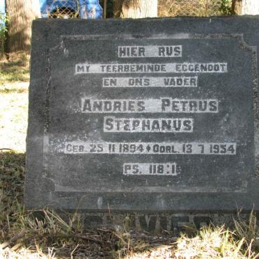 OLIVIER Andries Petrus Stephanus 1894-1954