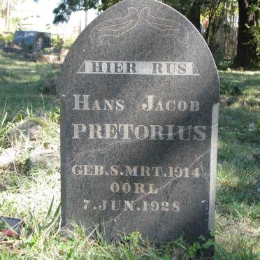 PRETORIUS Hans Jacob 1914-1928