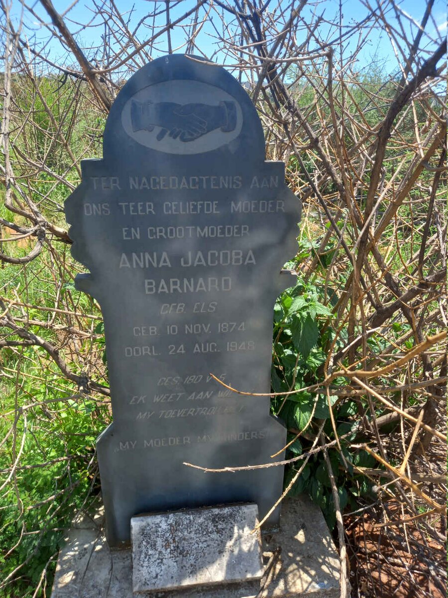 BARNARD Anna Jacoba nee ELS 1874-1948