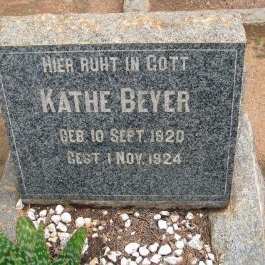 BEYER Kathe 1920-1924