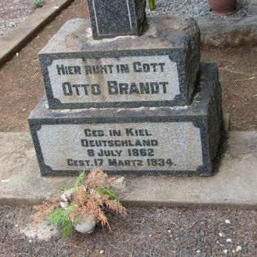 BRANDT Otto 1862-1934
