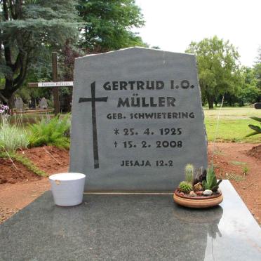 MULLER Gertrud I.O. nee SCHWIETERING 1925-2008