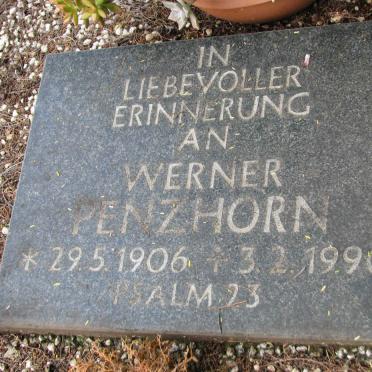 PENZHORN Werner 1906-1990