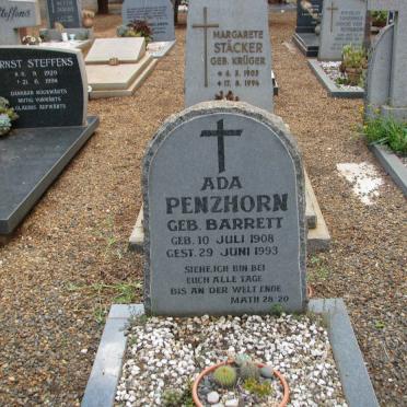 PENZHORN Ada nee BARRETT 1908-1993