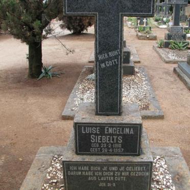 SIEBELTS Luise Engelina 1910-1957