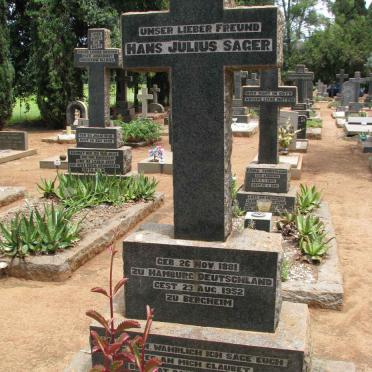SAGER Hans Julius 1881-1952