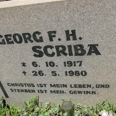 SCRIBA Georg F.H. 1917-1980