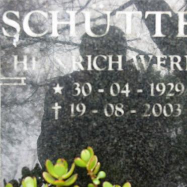 SCHÜTTE Heinrich Werner 1929-2003