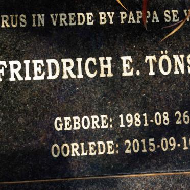 TÖNSING Friedrich E. 1981-2015