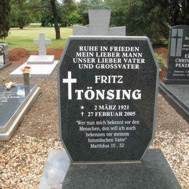 TONSING Fritz 1921-2005
