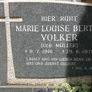 VOLKER Marie Louise Bertha nee MULLER 1916-1979