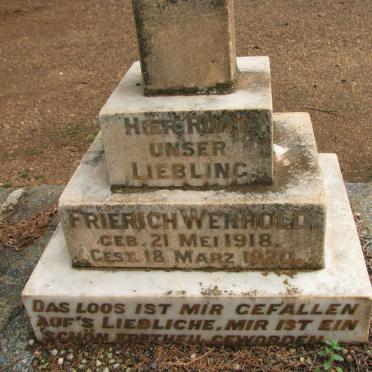 WENHOLD Frierich 1918-1920