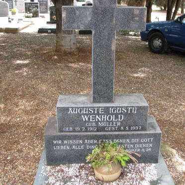 WENHOLD Auguste nee MULLER 1912-1997