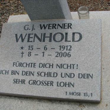 WENHOLD G.J. Werner 1912-2006