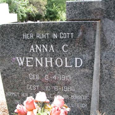 WENHOLD Anna C. 1913-1986