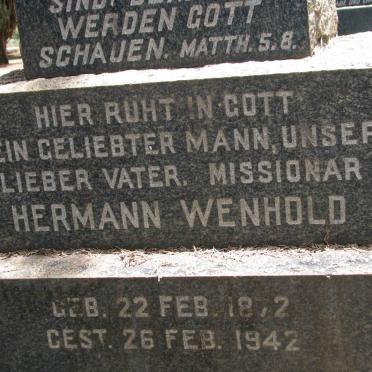 WENHOLD Hermann 1872-1942