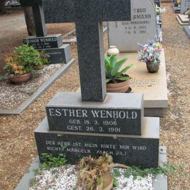 WENHOLD Esther 1906-1991