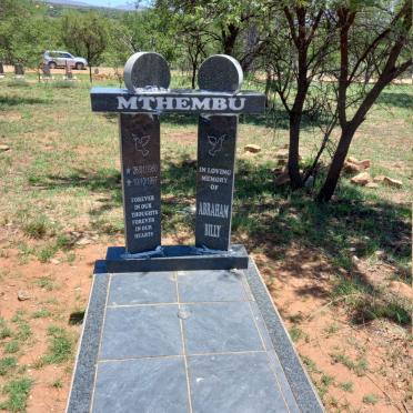 MTHEMBU Abraham Billy 1950-1997