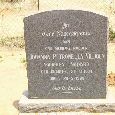 VILJOEN Johanna Petronella voorheen BARNARD nee GROBLER 1884-1968