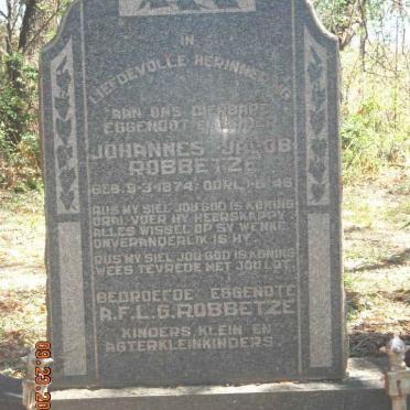 ROBBETZE Johannes Jacob 1874-1948