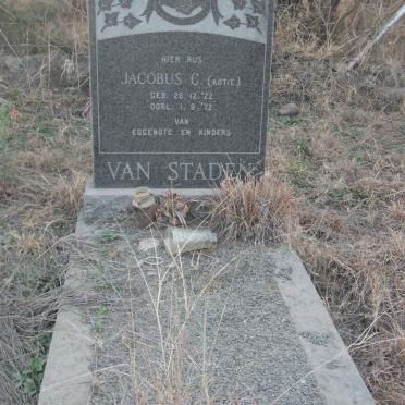 STADEN Jacobus C., van 1922-1972
