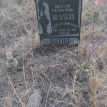 BOTHA Christiaan Frederik 1947-1947