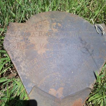 RENSBURG Jakoba Barendina, Janse van 1889-189?