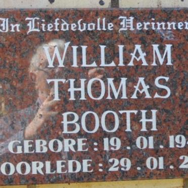 BOOTH William Thomas 1940-2017