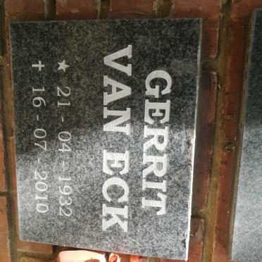 ECK Gerrit, van 1932-2010