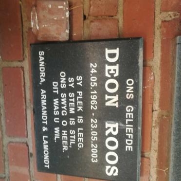 ROOS Deon 1962-2003