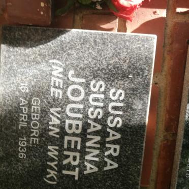 JOUBERT Susara Susanna nee VAN WYK 1936-