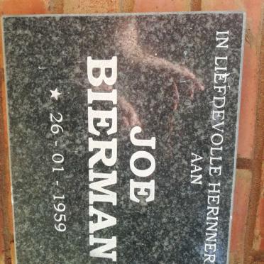 BIERMAN Joe 1959-