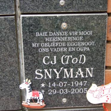 SNYMAN C.J. 1947-2005
