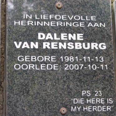 RENSBURG Dalene, van 1981-2007