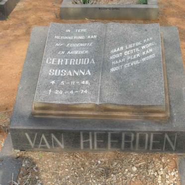 HEERDEN Gertruida Susanna, van 1946-1974