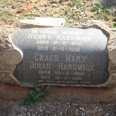 HARDWICK Henry 1875-1956 &amp; Grace Mary Dinah 1888-1969