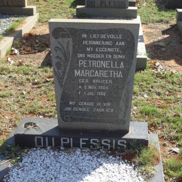 PLESSIS Petronella Margaretha, du nee KRUGER 1904-1986