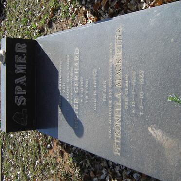 SPAMER Pieter Gerhard 1917-1981 &amp; Petronella Magrietha CLARK 1920-1983