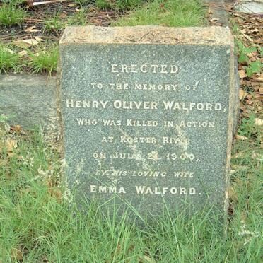 WALFORD Henry Oliver -1900