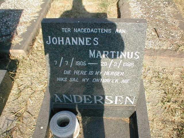 ANDERSEN Johannes Martinus 1905-1988