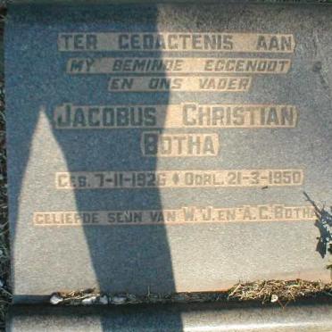 BOTHA Jacobus Christian 1926-1950